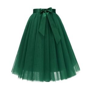 5155 Homecoming Tulle Skirt for Teens Long Tutu Prom Party Dress A line